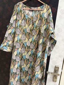 Green Colour Xxl Kurti