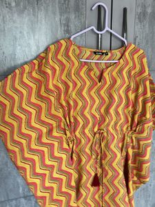 Boho Print Tassel Tie Kaftan