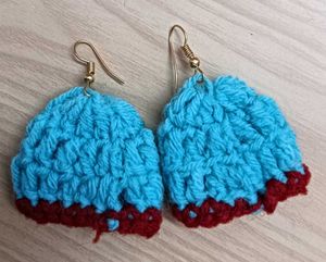 Crochet Hat Earrings