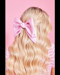 Baby Pink Bow Hair Clip