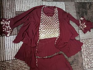 Designer 3 piece sharara set ✨