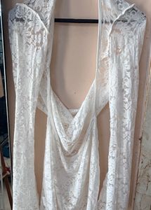 White Lace Mini Dress