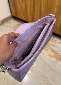 Lavender Flap Handbag