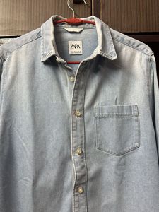 Zara Denim Shirt - Light Wash
