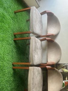Vintage Wooden Armchairs - Set of 4