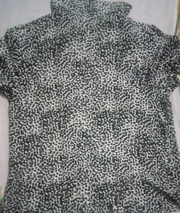 Black nd White dotted Shirt top