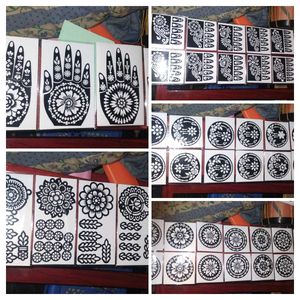 Mehndi Tattoo Stencil Set