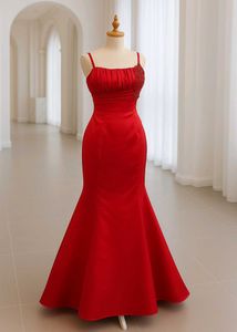 Red Mermaid Gown