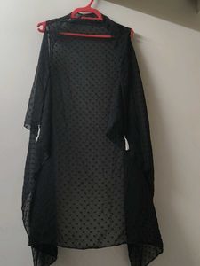 Stylish Black Sheer Shrug