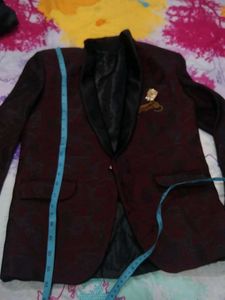 Boys Coat Pant With Jacket And Bow