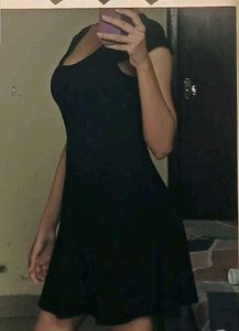 Black Elegant Mini Dress
