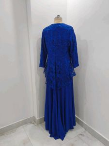 Elegant Blue Ethnic Gown
