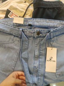 Stylish Light Blue Cargo Pants