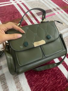 Stylish Olive Green Crossbody Bag