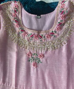 Pink Floral Dupatta