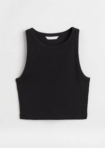 H&M - Black Crop Tank Top