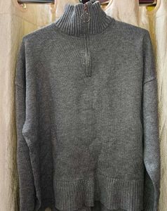 Cozy Gray Turtleneck Sweater