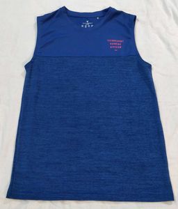 Blue Sleeveless Sports Tshirt