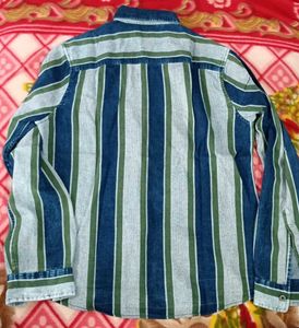 Striped Button-Down Shirt