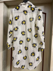 Sheer Sunflower Top