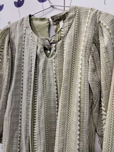 Patterned Long Sleeve Top