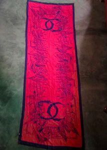 Chanel large luxurious delicate silk/wool scarf