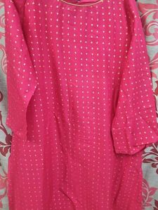 Pink Printed Kurta