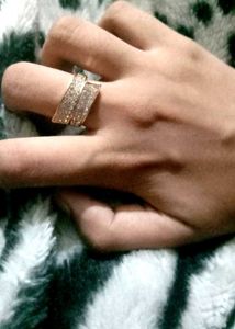 Sparkling Gold-Tone Ring