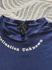 Forever 21 Blue T Shirt