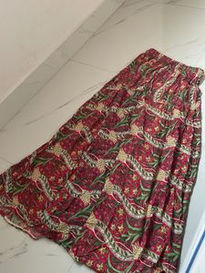 Floral Print Maxi Skirt