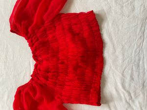 Beautiful Red Crop Top