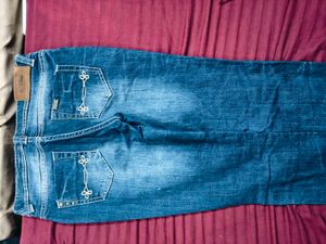 Navy Blue Fitted Jeans