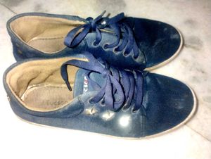 Denim Blue Shoes For Women