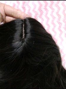 Dark brown wig with Comb