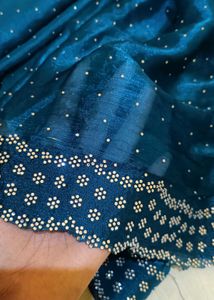 Hot Bollywood Silk Blend Saree With Free Petticoat
