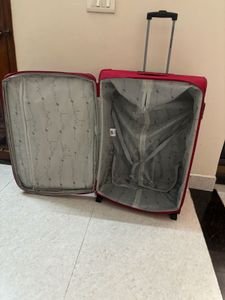 American Tourister Polyester Soft Trolley Red