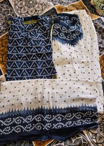 Bandhani Print Kurta Set