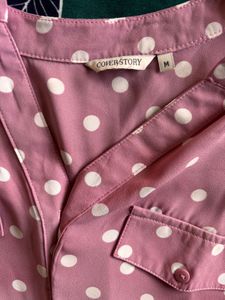 Cover Story Polka Dot Top - Size M
