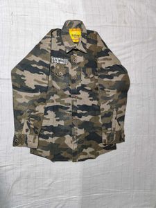 Camo Button-Down Shirt