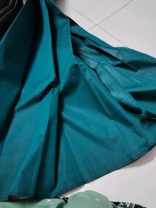 Sapphire Green Silk Saree