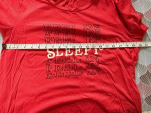 Red Sleepy Graphic Tee