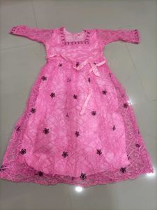 Pink Floral Party Dress