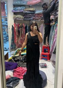 Black Ready to wear Saree