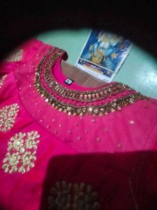 Pink Embellished Anarkali Dress