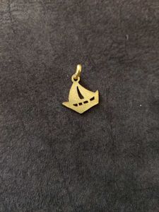 Gold Sailing Ship Pendant
