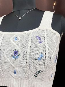 White Embroidered Top