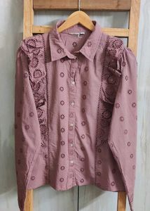 Eyelet Embroidered Blouse Bust Size-38-40