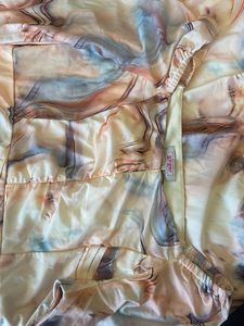 Abstract Print Long Sleeve Dress