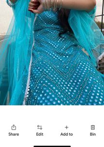 Blue Embroidered Kurta Set