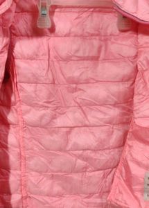 Pink Puffer Sleeveless Jacket